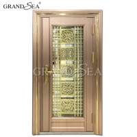 New stainless steel safety security door apartment main gate stainless steel door price